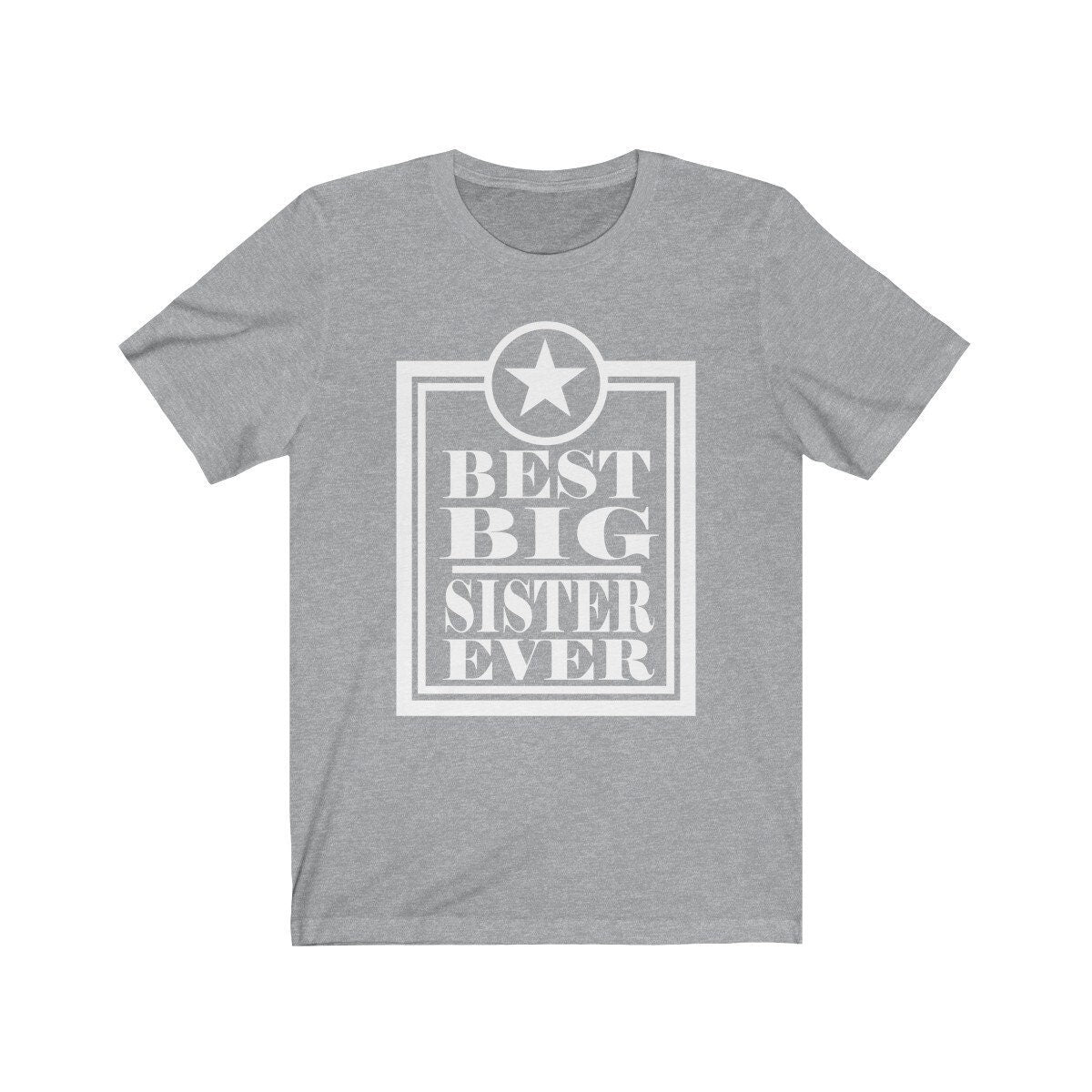 Best big sister ever girls sibling announcement tee