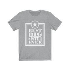 Best big sister ever girls sibling announcement tee