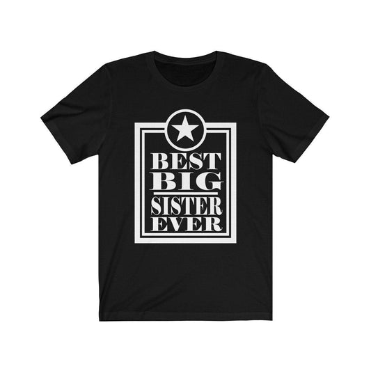 Best big sister ever girls sibling announcement tee