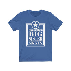 Promoted To Big Sister Again Shirt - big sister announcement print design