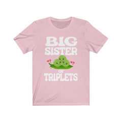 Big Sister Of Triplets Shirt - big sister of triplets print design