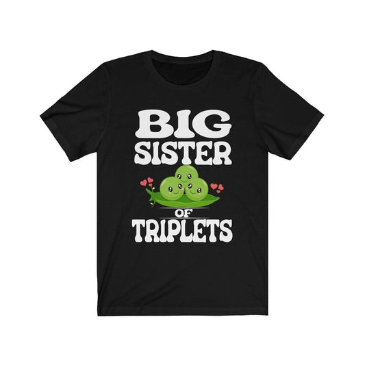 Big Sister Of Triplets Shirt - big sister of triplets print design