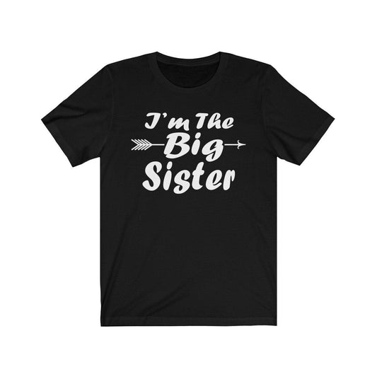 I am the big sister sibling announcement gift tee for girl
