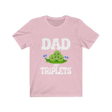 Dad Of Triplets Shirt, Dad Of Triplets Gift, Dad Of Triplets Announcement Father Peas T-Shirt Image 3