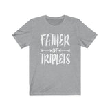 Dad Father Of Triplets Shirt, Dad Of Triplets Shirt, Dad Of Triplets Gift, Triplet Dad T-Shirt Image 1
