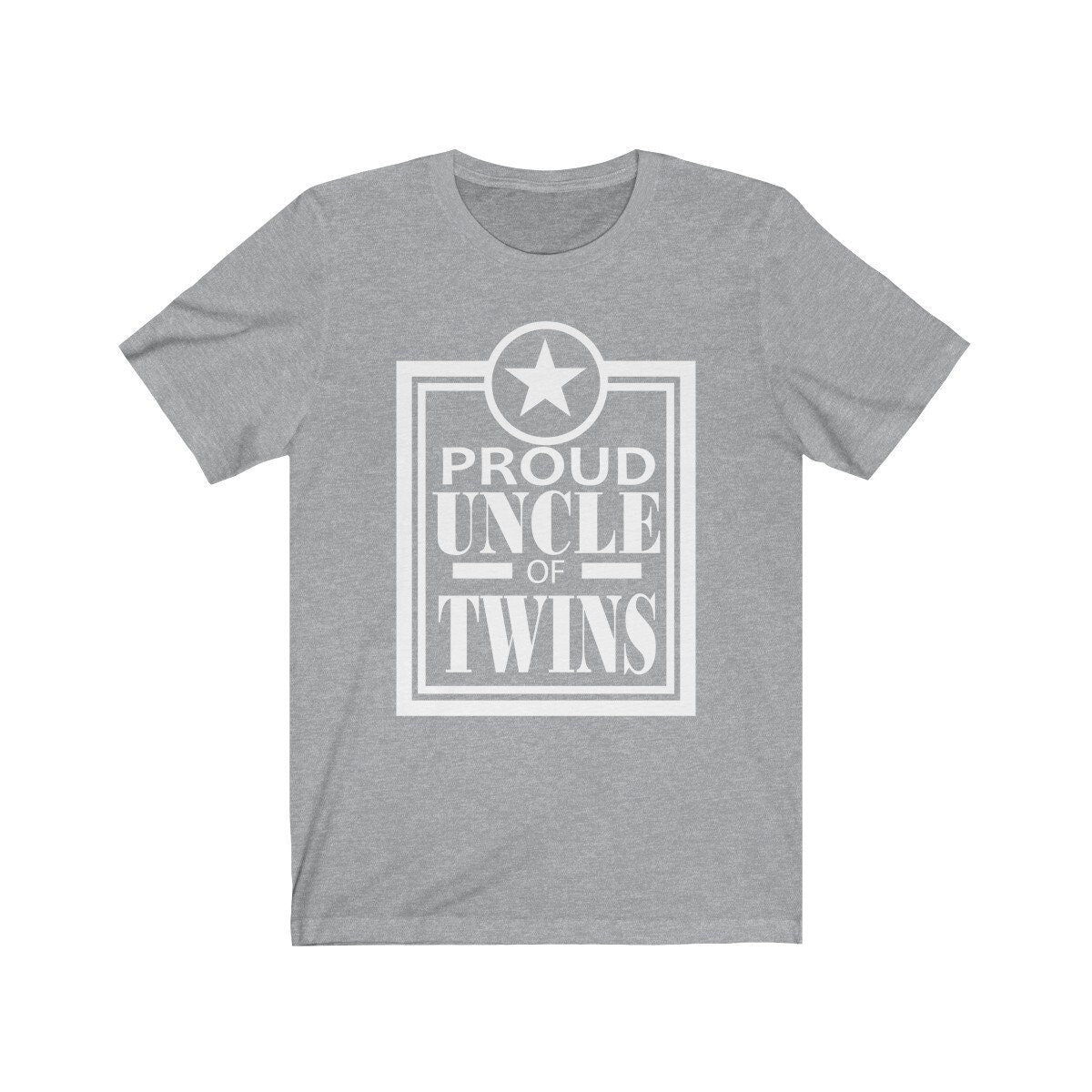 Proud uncle of twins family announcement gift tee for new uncle
