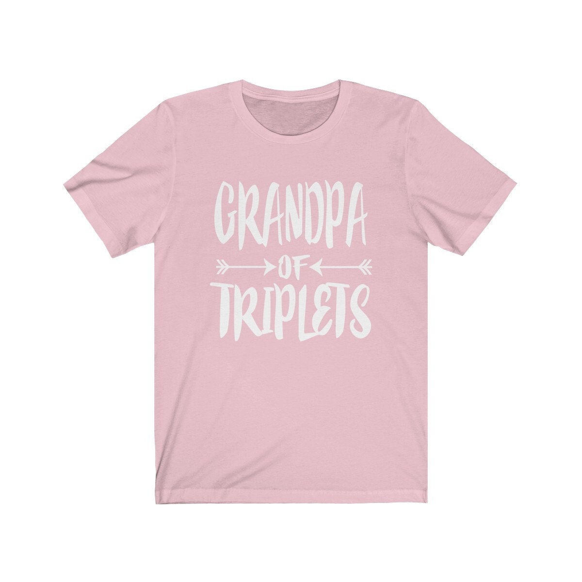 Grandpa of triplets three peas in a pod family announcement tee