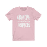 Grandpa Of Triplets Shirt, Grandpa Of Triplets Gift, Grandfather Triplets Gift T-Shirt Image 4