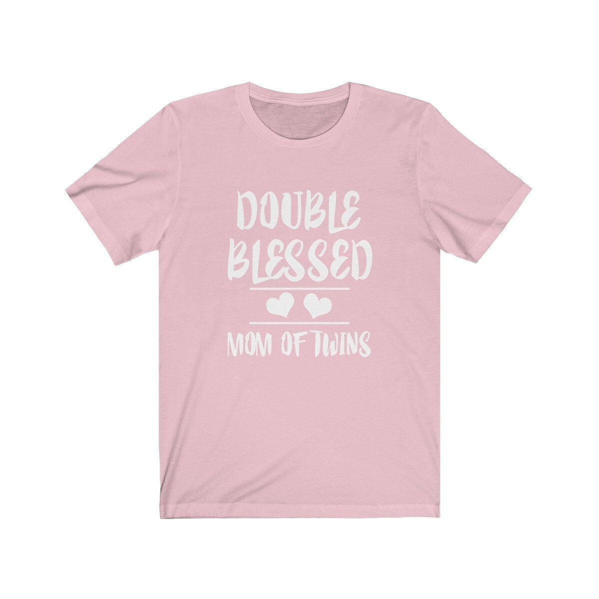Double Blessed Mom Of Twins T-Shirt - twin mom print design