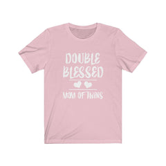 Double Blessed Mom Of Twins T-Shirt - twin mom print design