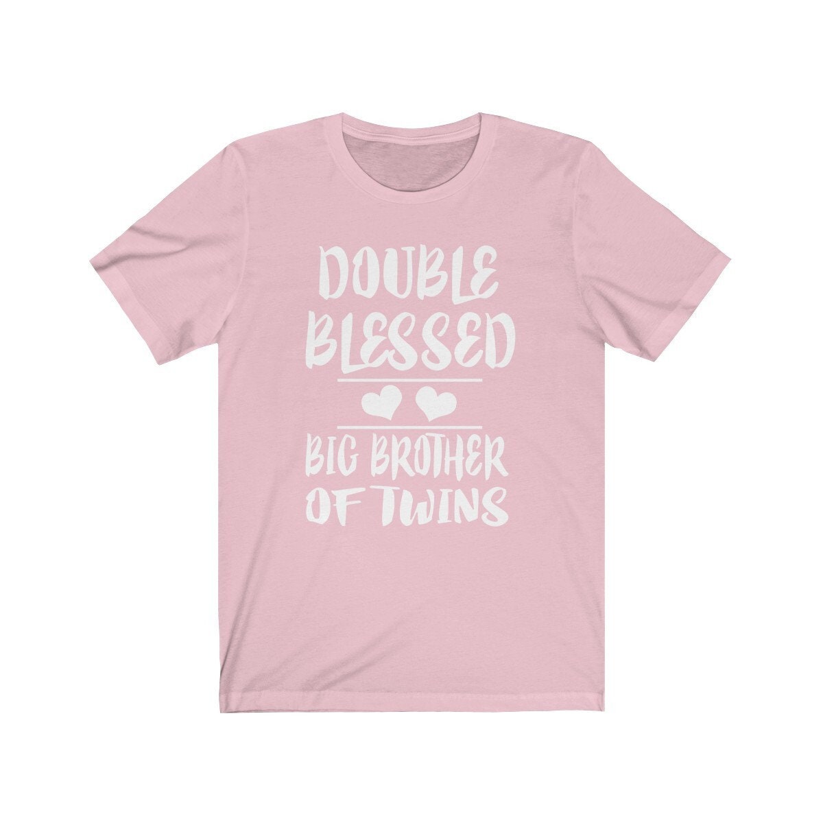 Double blessed big brother of twins sibling announcement tee