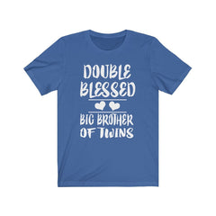 Double blessed big brother of twins sibling announcement tee