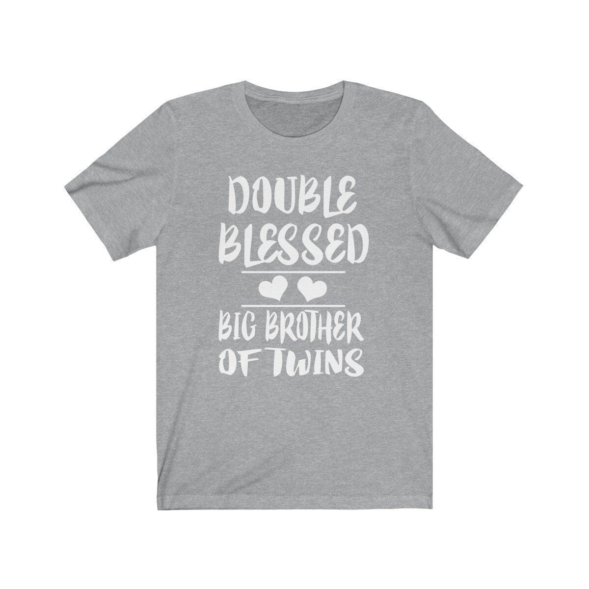 Double blessed big brother of twins sibling announcement tee