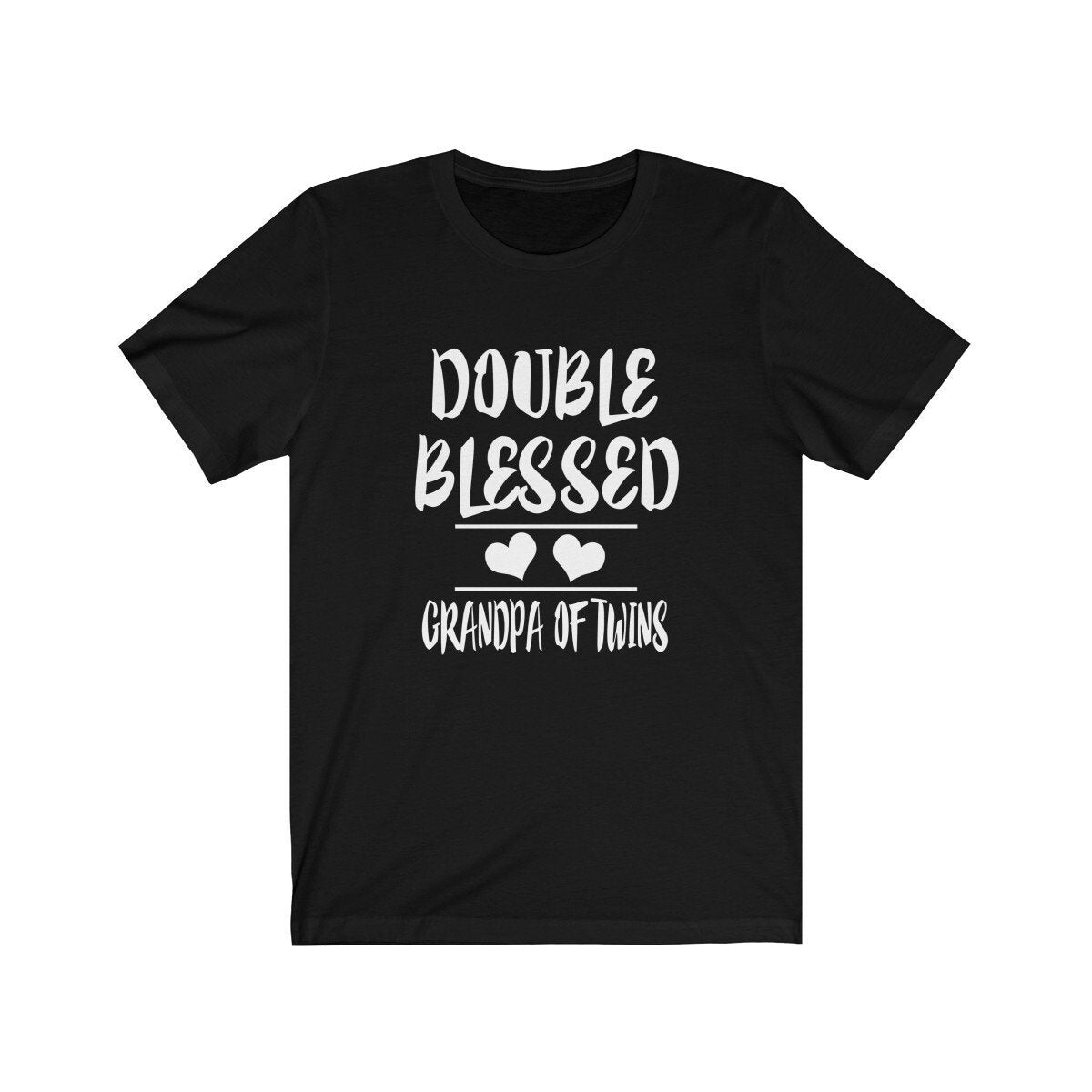 Double Blessed Grandpa Of Twins Shirt, Grandpa of Twins Shirt, Grandpa Of Twins Gift, Twins Grandfather Gift T-Shirt Image 1