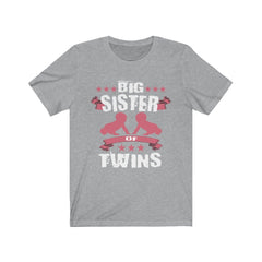 Big Sister Of Twins Family Shirt - big sister of twins design