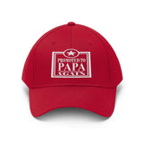 Promoted To Papa Dad Father Gift Unisex Twill Hat Image 3