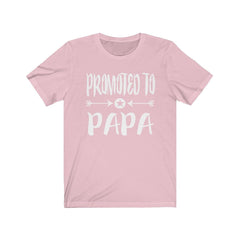 Promoted to papa new dad father announcement tee