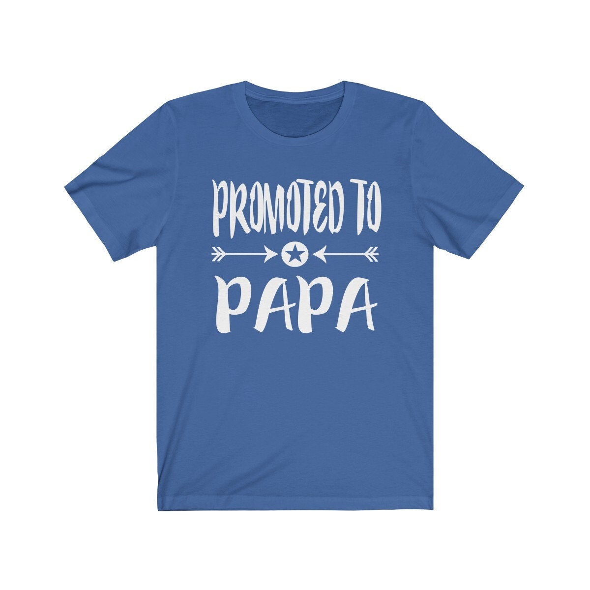 Promoted to papa new dad father announcement tee