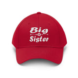 Big Sister Announcement Gift Unisex Twill Hat Image 3