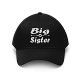 Big Sister Announcement Gift Unisex Twill Hat Image 2