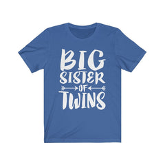 Big Sister Of Twins T-Shirt - big sister of twins print design