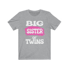 Big Sister Of Twins Announcement Shirt - big sister of twins design