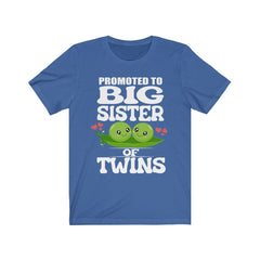 Promoted To Big Sister Of Twins T-Shirt - big sister of twins print design