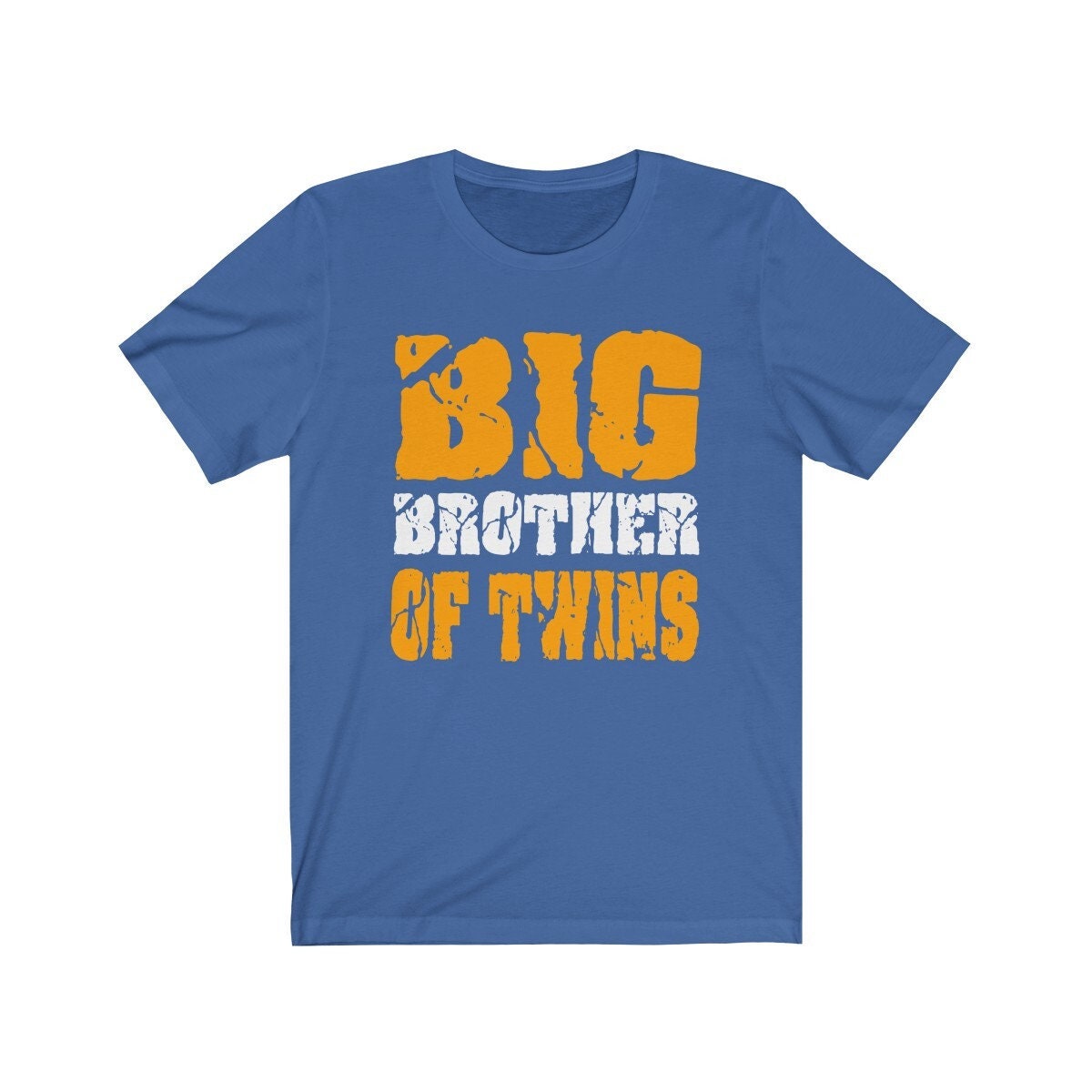 Big brother of twins classic sibling announcement tee for boy