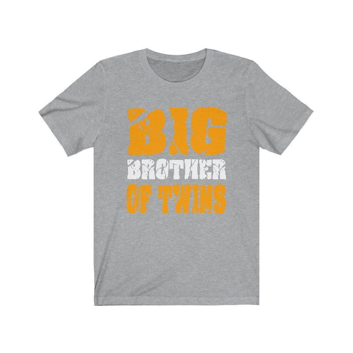 Big brother of twins classic sibling announcement tee for boy