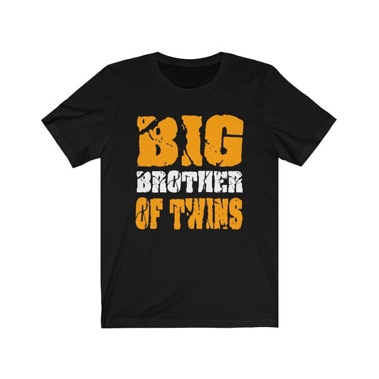 Big brother of twins classic sibling announcement tee for boy