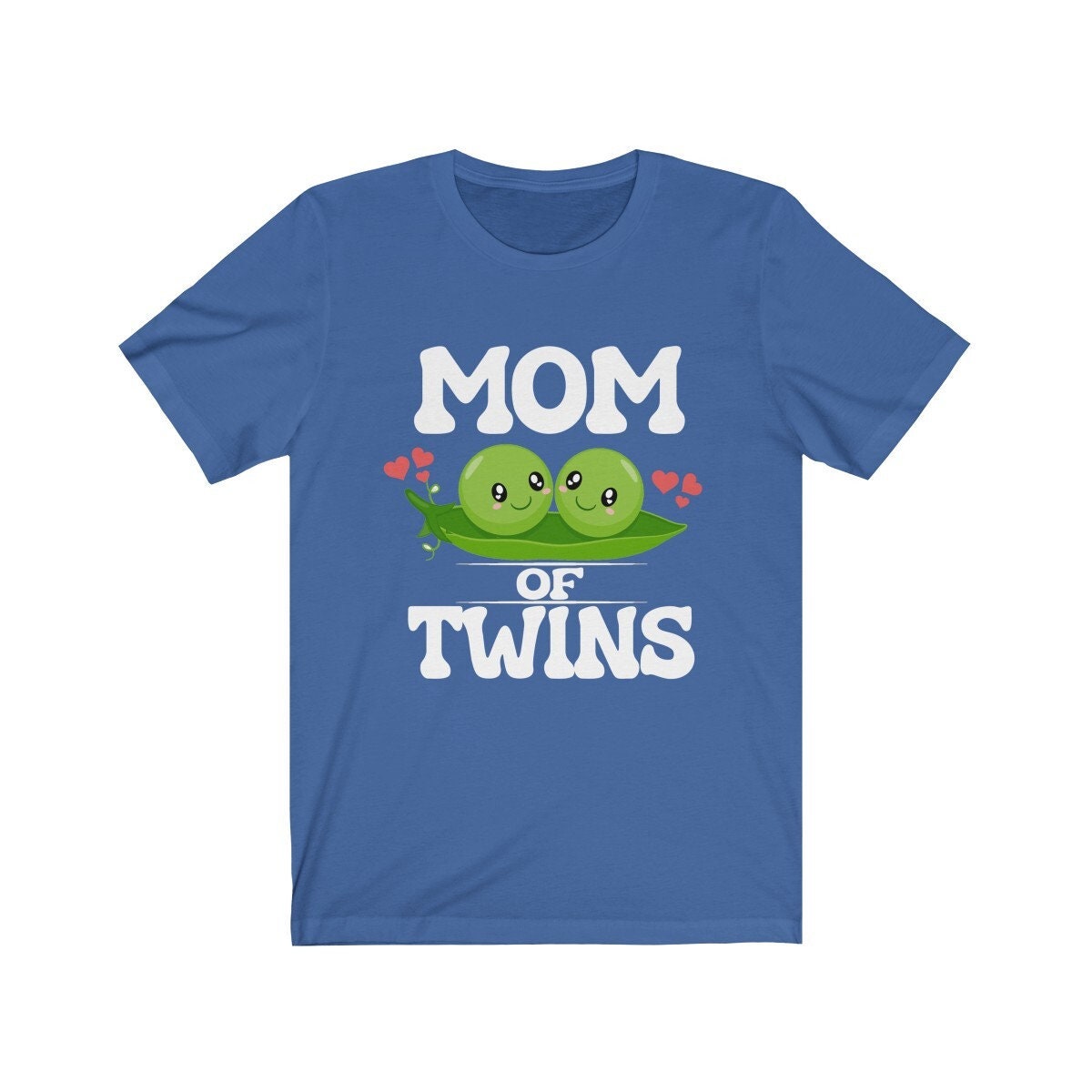 Mom of twins two peas in a pod pregnancy announcement tee