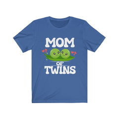 Mom of twins two peas in a pod pregnancy announcement tee