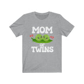 Mom Of Twins Shirt, Mom Of Twins Gift, Mom Of Twins Announcement, Mom Of Twins Pregnancy Mother Gift T-Shirt Image 1