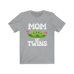 Mom of twins two peas in a pod pregnancy announcement tee