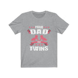 Proud Dad Of Twins Shirt, Dad Of Twins gift, Dad Of Twins Announcement, Twins Father Gift T-Shirt Image 2