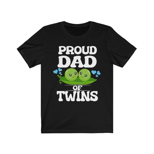Proud Dad Of Twins T-Shirt - proud dad of twins print design