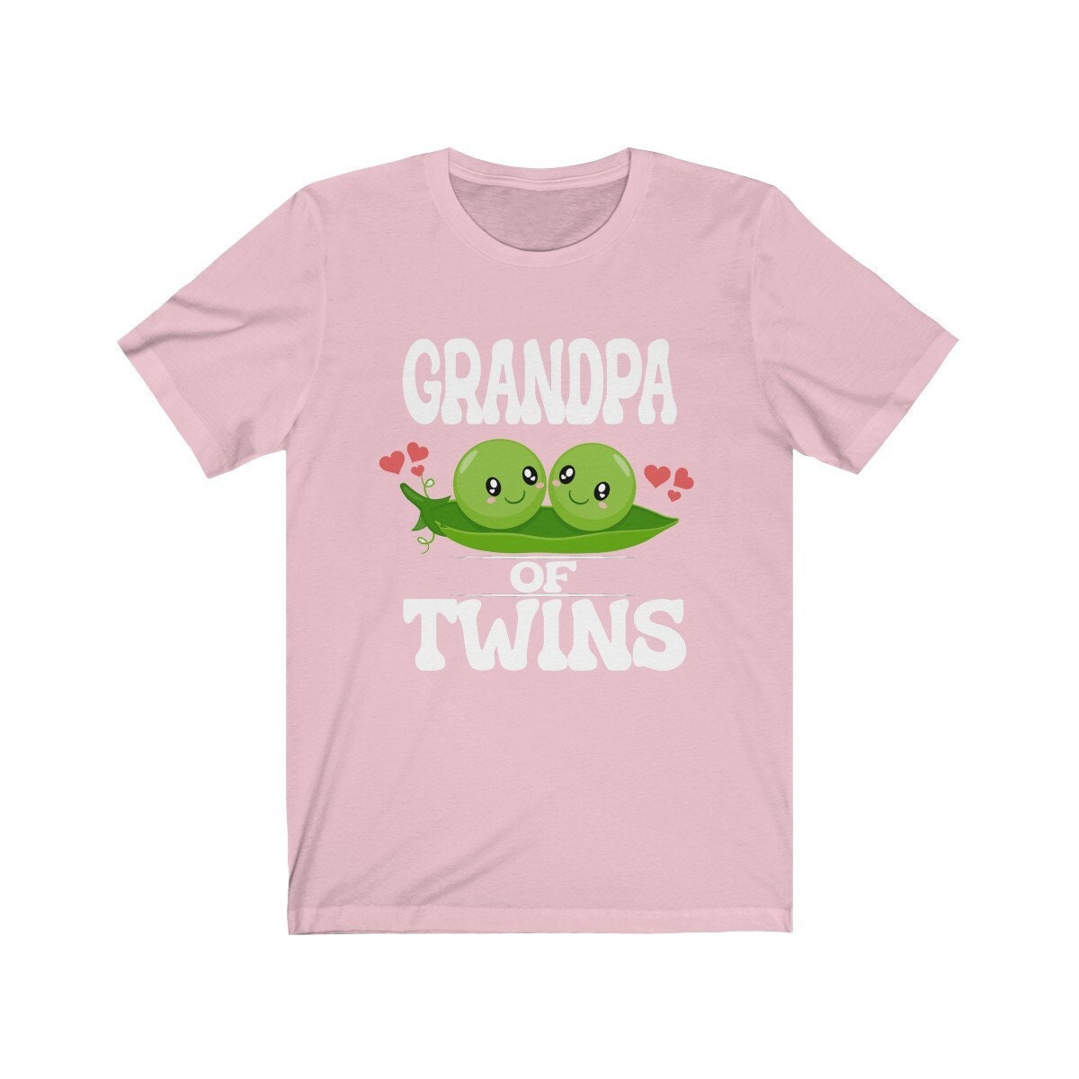 Grandpa Of Twins Announcement T-Shirt - grandpa of twins print design