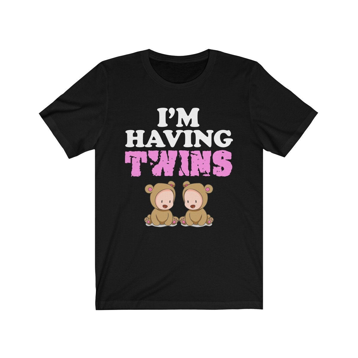 I'm Having Twins Mom Of Twins Shirt, Mom Of Twins Shirt, Mom Of Twins Announcement Mother Gift T-Shirt Image 1