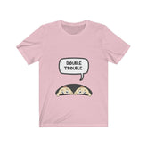 Double Trouble Mom Of Twins Shirt, Mom Of Twins Gift, Twins Mother Pregnancy Gift T-Shirt Image 1
