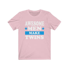Awesome men make twins dad of twins funny father tee