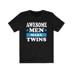 Awesome men make twins dad of twins funny father tee