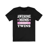 Awesome Moms Make Twins Shirt, Mom Of Twins Gift, Mom Of Twins Announcement Mother Gift T-Shirt Image 1