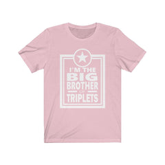 Big Brother Of Triplets T-Shirt - big brother of triplets print design