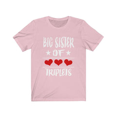 Big Sister Of Triplets Shirt - big sister of triplets design