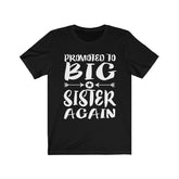 Promoted To Big Sister Again Shirt, Big Sister Announcement, Big Sister Again Gift T-Shirt Image 1