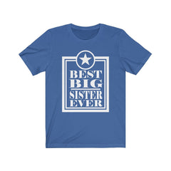 Best big sister ever girls sibling announcement tee