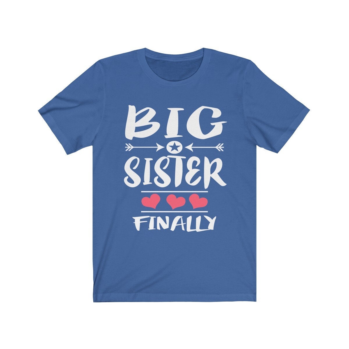 Big sister finally promoted sibling announcement tee for girl