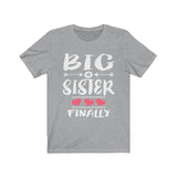 Big Sister Finally Shirt, Big Sister Shirt, Big Sister Announcement Gift T-Shirt Image 2