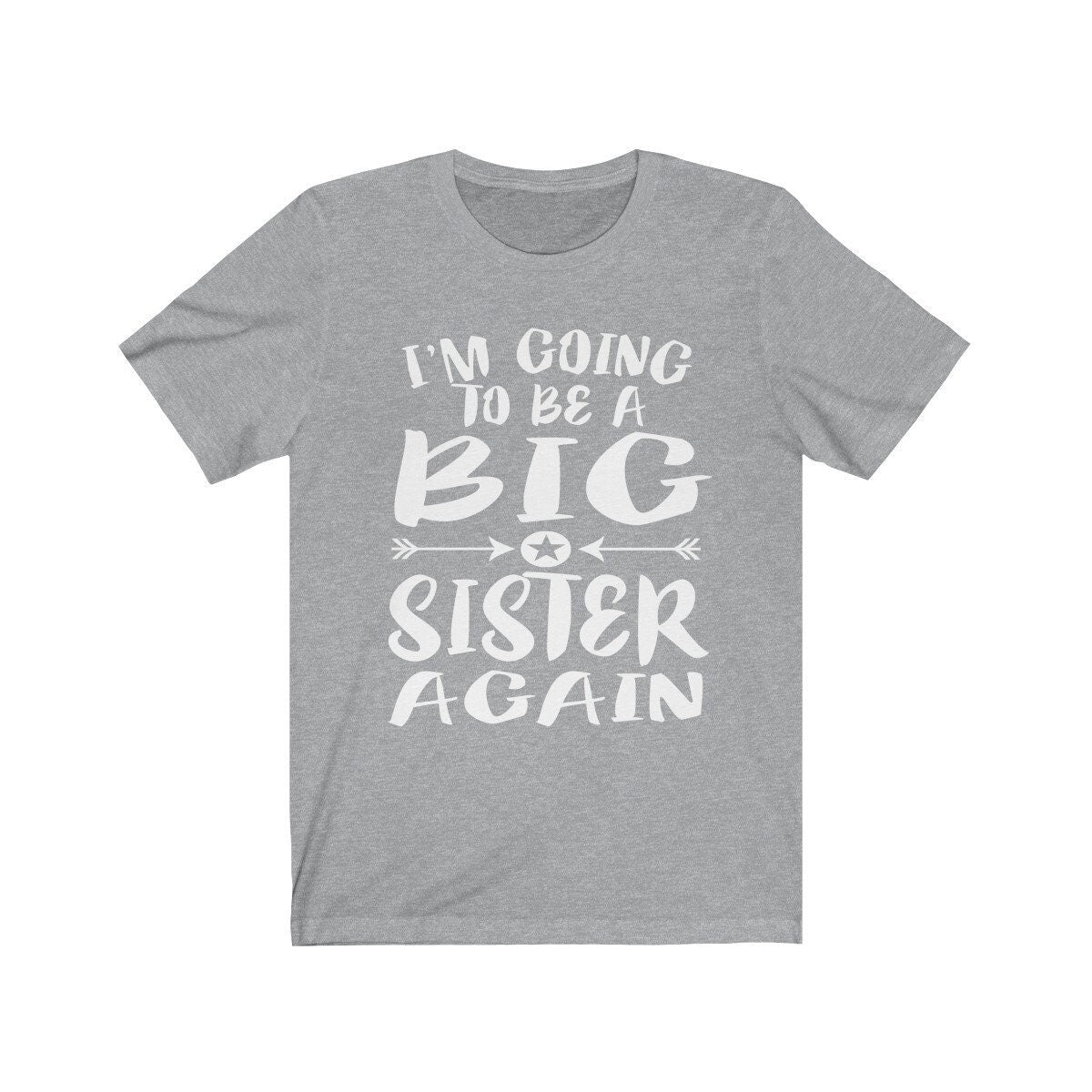 I am going to be a big sister again second-time sibling tee for girl