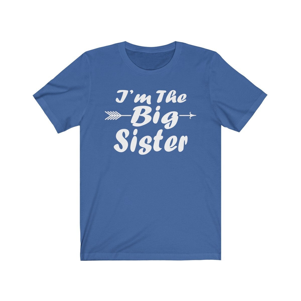 I am the big sister sibling announcement gift tee for girl